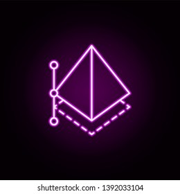 design tool neon icon. Elements of business set. Simple icon for websites, web design, mobile app, info graphics