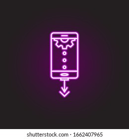 Design tool neon style icon. Simple thin line, outline vector of food and drink icons for ui and ux, website or mobile application