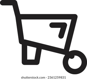 Design Tool Trolley Outline Icon