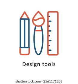 Design tool Vector Two Color Icon. Eps file 10