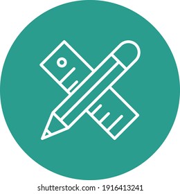 Design, tools, drawing, icon vector image. Can also be used for information technology. Suitable for use on web apps, mobile apps and print media.