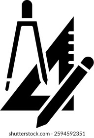 Design Tools Icon Glyph Vector Illustration