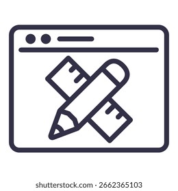 Herramientas de diseño Icono Ilustración Vector Colección