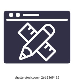 Coleção de vetores de ilustração de ícone de ferramentas de design