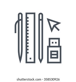 Design tools icon suitable for info graphics, websites and print media and  interfaces. Line vector icon.