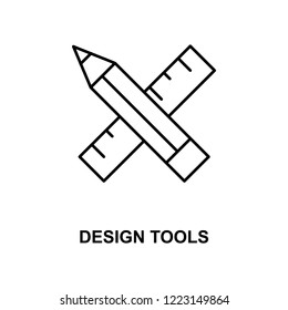 design tools line icon