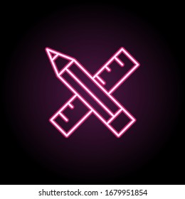 design tools line icon on white background