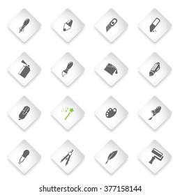 Design tools simply icons for web and user interface 