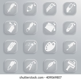 Design tools simply icons for web and user interface 