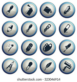Design tools. simply symbol for web icons