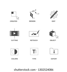 Design tools symbol concept vector