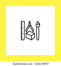 design tools vector icon. flat design