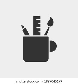  símbolo de ilustración de icono de herramientas de diseño 