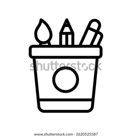 Design Tools Vector outline icon. Eps10 file 