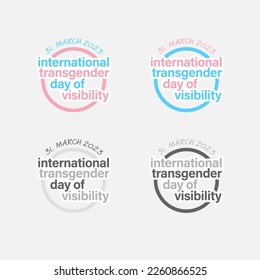 Diseño para el día de visibilidad transgénero