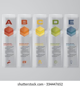 Design transparency banners template/graphic or website layout. Vector.