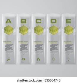 Design transparency banners template/graphic or website layout. Vector.