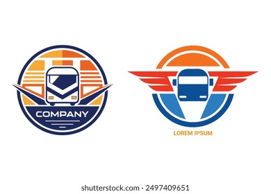 Design a transport company logo that embodies speed, reliability, and innovation. Use sleek lines, dynamic shapes, and a modern color palette to reflect efficient and connected global logistics.