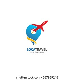 Design Travel Logo. Vector Illustration