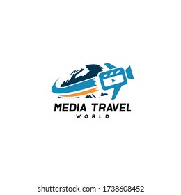 Design a travel media or company logo for the company
or a traveler using a camera for video or photo needs