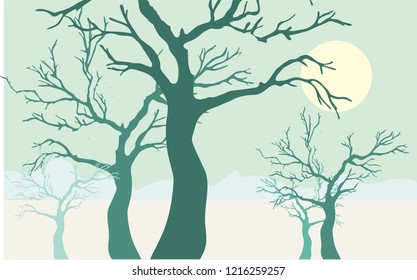 
Design of tree composition images