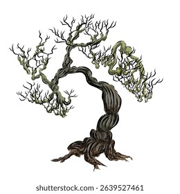 design of a tree image growing in nature
