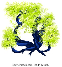 design de uma imagem de árvore que tem folhas muito exuberantes e bonitas