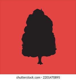 Design Tree Silhoutte Vector Illustration