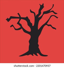 Design Tree Silhoutte Vector Illustration