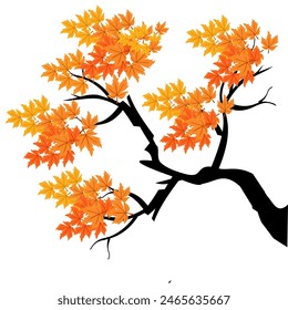 
Design von Bäumen, Ästen, Zweigen und Blättern in flachem Stil. Grüne Ökosystem-Illustration mit. Flache Design von Baum auf weißem Hintergrund.