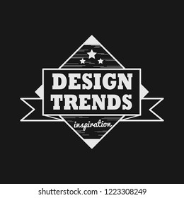 Design trends badge logo vector