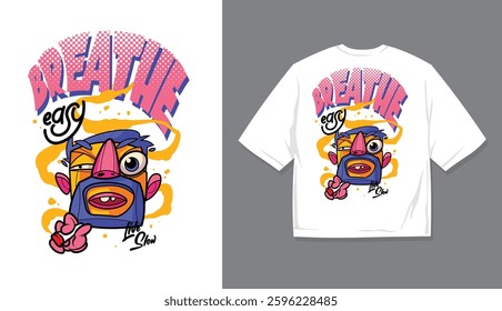 Design Trendy Casual Wear Illustration for T-Shirts Soft Aesthetic T-Shirt Design with Cozy Vibes