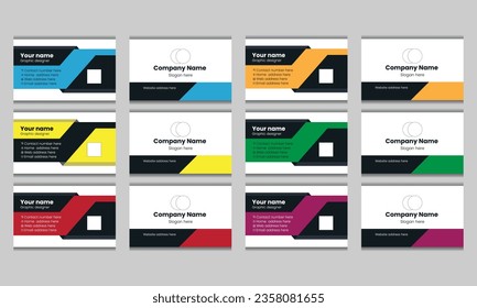  Design with trendy minimalist print template.Business card design template 