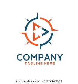 Diseñar un logotipo triangular y una brújula.