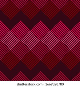 Design of triangles and squares. Ethnic boho ornament. Seamless pattern. Tribal motif. Vector illustration for web design or print.