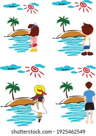 Design for Tshirt about summer