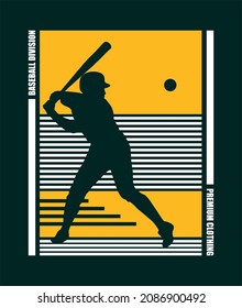 Design t-shirt baseball theme vector
