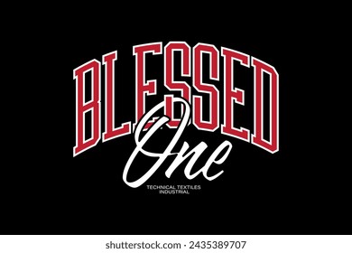 design tshirt blessed streetwear clothing quotes vector typography perfect for modern apparel