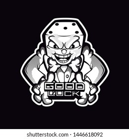 Design for Tshirt Lucky VECTOR LLUSTRATION