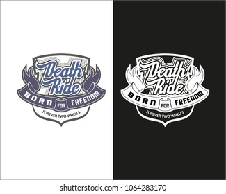 Design for T-Shirt, design for Motorcycle Club Style, Sticker, Emblem
