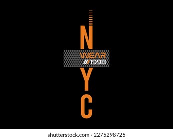 design tshirt streetwear clothing nyc vector typography perfect for modern apparel