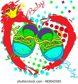 Design t-shirts. Abstract background for small children,babies. background for t-shirt. Original creative design for clothes