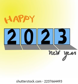 design for the turn of the new year 2023