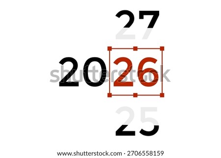 design for the turn of the year 2026. New Year 2026 marks the beginning of a fresh chapter filled with new hopes, goals, and opportunities.