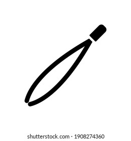 The design of the tweezers medicines and health glyph icon pack vector illustration, this vector is suitable for icons, logos, illustrations, stickers, books, covers, etc.