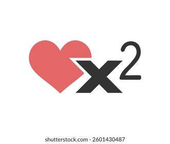 Design of two lifes up game symbol