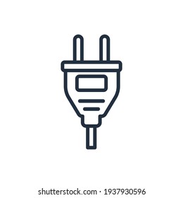El diseño de la ilustración vectorial del icono de contorno de cable de tipo-c, este vector es adecuado para iconos, logotipos, ilustraciones, pegatinas, libros, cubiertas, etc.