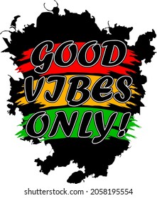 design typography good vibes only, t shirt for print
