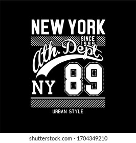 Design Typography new york for print t shirt