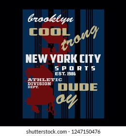 Design typography sport,lettering,alphabet,new york,images vector illustration for t shirt